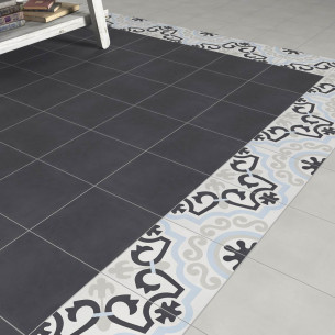 Carreaux ciment noir