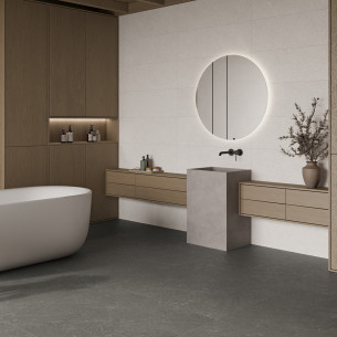 Collection Bergstein par Argenta Ceramica en coloris Light et Dark et décor Filo Light