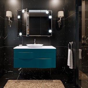Armoire de toilettes à leds intégrés Tyffany par Decotec