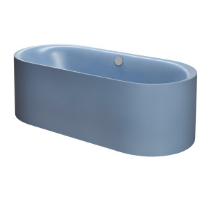 Baignoire en îlot BetteLux Oval Silhouette Bleu satin de Bette