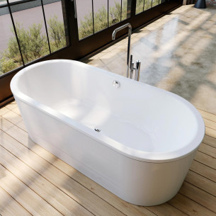 Baignoire îlot ovale pour des bains en duo Classic Duo de Kaldewei