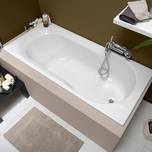 Baignoire bain-douche rectangulaire Twinside