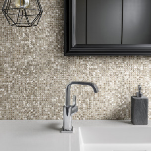 Collection Mosaïque Aluminium par BatiOrient en coloris Alu/Gris/Or