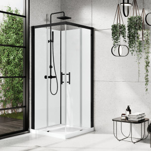 Cabine de douche Verdi A Noir de Novellini