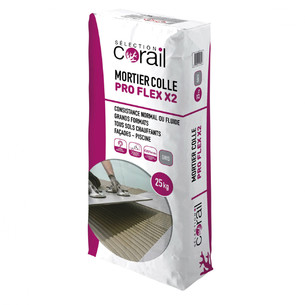 carrelage mise en oeuvre corail mortier colle pro flex x2