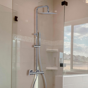 Colonne de douche Luxor blanc - Vente et pose en Moselle - Forbach