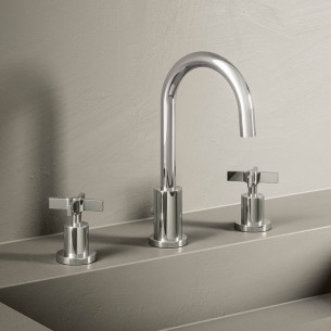 Cristina Mitigeur lavabo 3 trous Crossroad