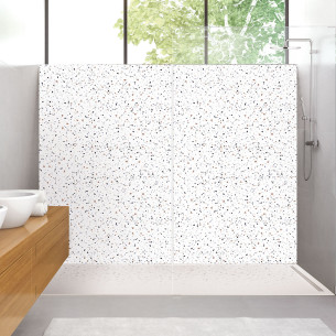 Panneaux mureaux et profilés coloris Déco-Douche coloris Granito par Lazer