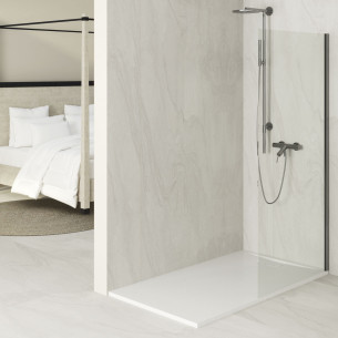 Receveur de douche extra plat 160x90, receveur 160x90 rectangulaire  ALICANTE Blanc - Salledebain Online