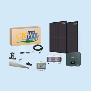 Kit solaire triphasé 6kW avec ondulateur pour toiture plate de CKW Solar