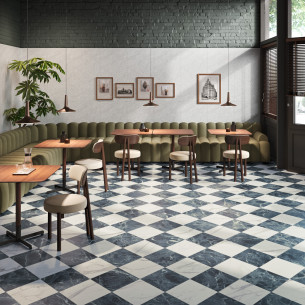 Collection Classy par Ermes Aurelia en coloris Ice White, Green et décor Weave Ice White