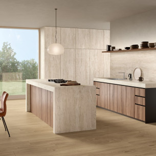 Collection Stone Lab par Fondovalle en coloris Travertino