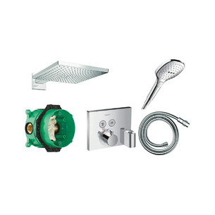 Ensemble de douche encastré thermostatique Raindance E 300 Chrome Hansgrohe