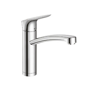 Robinet cuisine Logis M31, installation devant fenêtre, chrome Hansgrohe