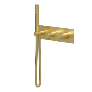 Façade thermostatique TRIVERDE Or brossé de Cristina Ondyna