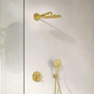 Pack encastré Grohe SmartControl finitionCool Sunrise brossé de Grohe