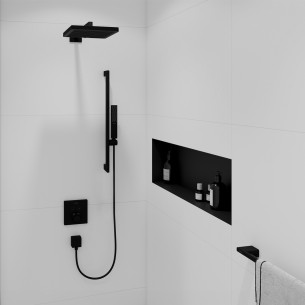 Ensemble de douche encastré Pulsify E Noir d'Hansgrohe