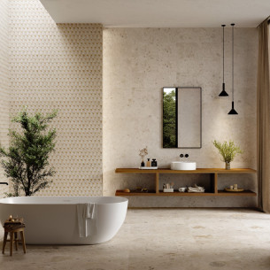 Collection Ambrosia par Ibero en coloris Beige et décor Art Sand