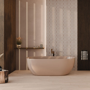 Collection Haussmann par Metropol en coloris Coral et décor Art Coral