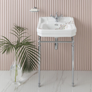 meuble salle de bain burlington retro floral