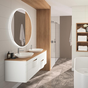 meuble salle de bain decotec illusion blanc mat