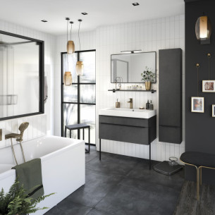 meuble salle de bain delpha delphy inspiration90 beton anthracite
