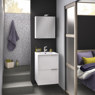 meuble salle de bain delpha delphy kub50 blanc