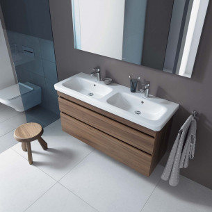 meuble salle de bains duravit durastyle decor noyer