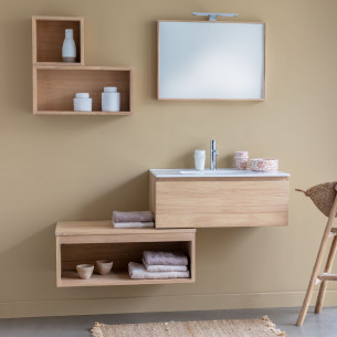 meuble salle de bain SHERWOOD Bois massif