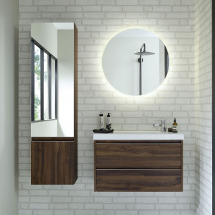 Meuble de salle de bains avec poignée profil 45° XS de Sanijura