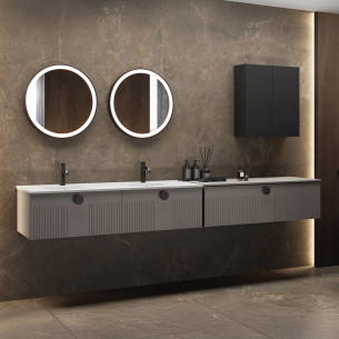 Meuble Impact II coloris laqué Taupe de Sanijura