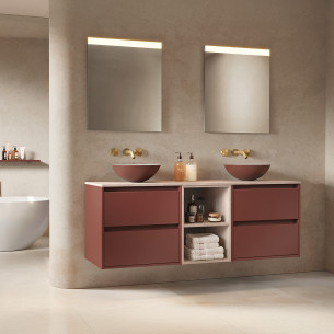 Meuble Plurielle finition Rouge Oxyde