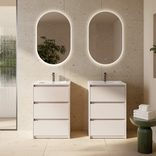 Meuble Plurielle 3 niveaux L60 coloris Lin