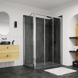 Paroi de douche sss Cariba CI D3R/L + CIFXP de Roth