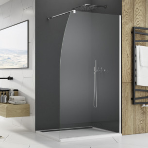 Paroi de douche fixe et arrondie Voilier de SanSwiss