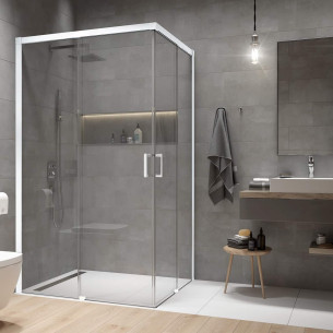 Paroi de douche Arty accès d'angle de Leda