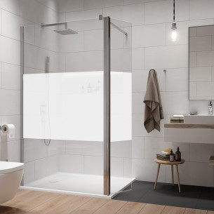 Paroi de douche Arty avec volet mobile Leda 