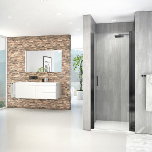 Porte pivotante Melina Noir de Roth