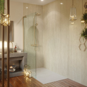 Panneau muraux Vipanel Travertin Mat Perlé de Roth