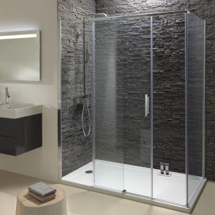 Porte de douche coulissante vitrée Contra de Jacob Delafon