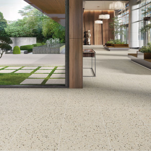 Collection Terrazzo par Pavigres en coloris Beige