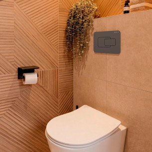 Plaque de commande Derby Style, modèle Circle de Vigour, coloris Anthracite