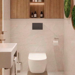 Plaque de commande Derby Style, modèle Element de Vigour, coloris Noir