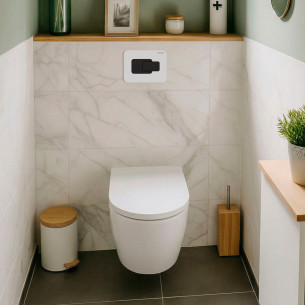 Plaque de commande Derby Style, modèle Ice de Vigour, coloris Anthracite mat