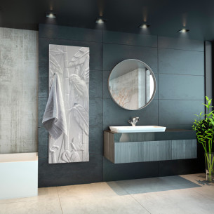 Art Nouveau radiateur eau chaude en pierre Olycale de Cinier