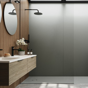 Panneau muraux et receveur XXL Polaris mat d'Ambiance bain