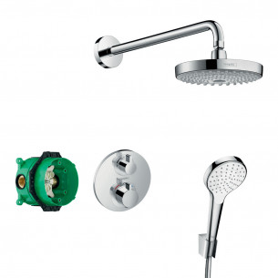 robinetterie douche hansgrohe solution encastree croma select s180