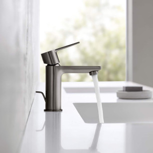Mitigeur lavabo Lineare taille XS finition Hard Graphite Brossé de Grohe