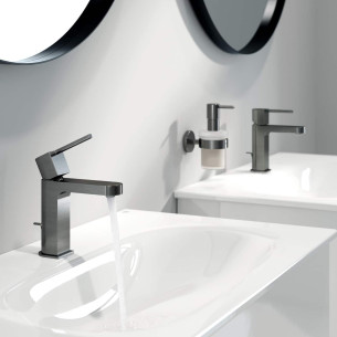 Mitigeur lavabo Plus taille S finition Hard Graphite Brossé de Grohe