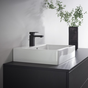 Mitigeur lavabo 100 Vernis Shape Noir mat de Hansgrohe